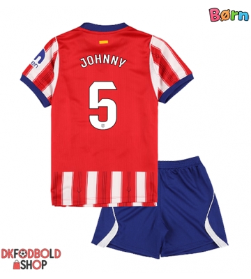 Atletico Madrid Johnny Cardoso #5 Hjemmebanesæt Børn 2026-27 Kort ærmer (+ korte bukser)